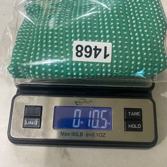 Adrianna Papell Blouse Womens XL Green Polka Dot 3/4 Sleeve Stretchy Comfortable - Picture 11 of 11